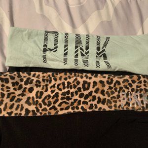 PINK yoga pants flare cut. Black.  Size Small